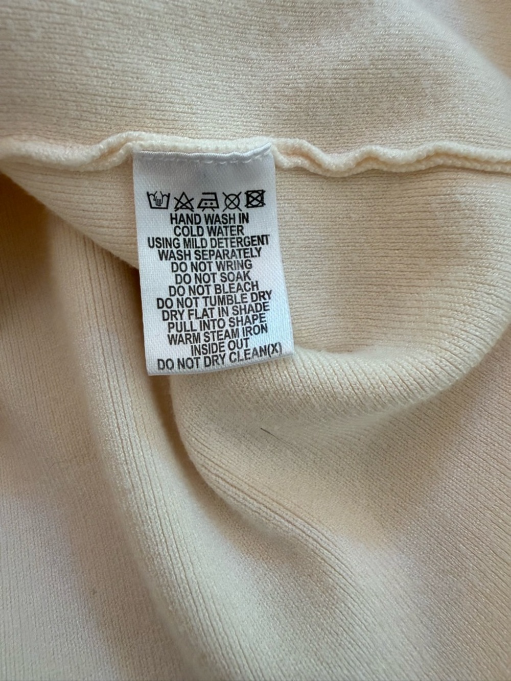 MESHKI Amara Scoop Neck Low Back Knit Maxi Dress Cream Size Medium NWOT - Picture 10 of 13
